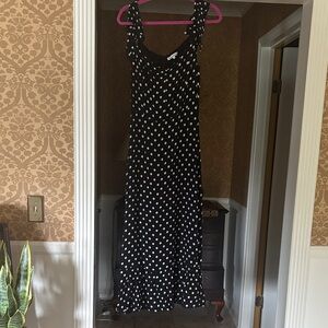 Reformation Black and White Maxi Dress